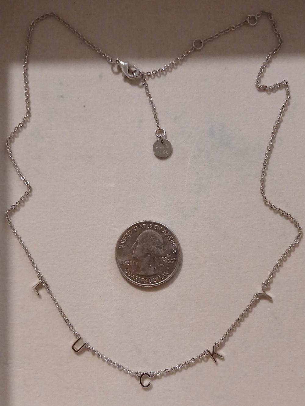 Pura Vida 'LUCKY' Letter Necklace